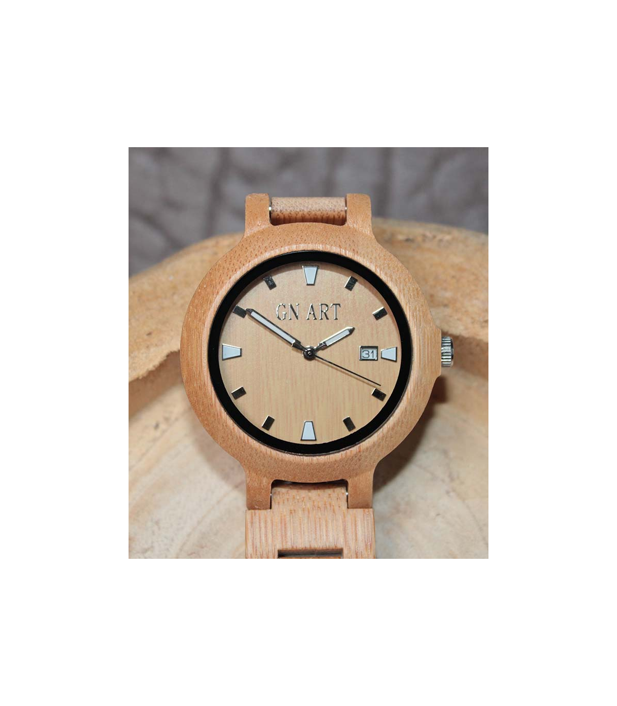 GN-Art Bamboe Houten Horloge