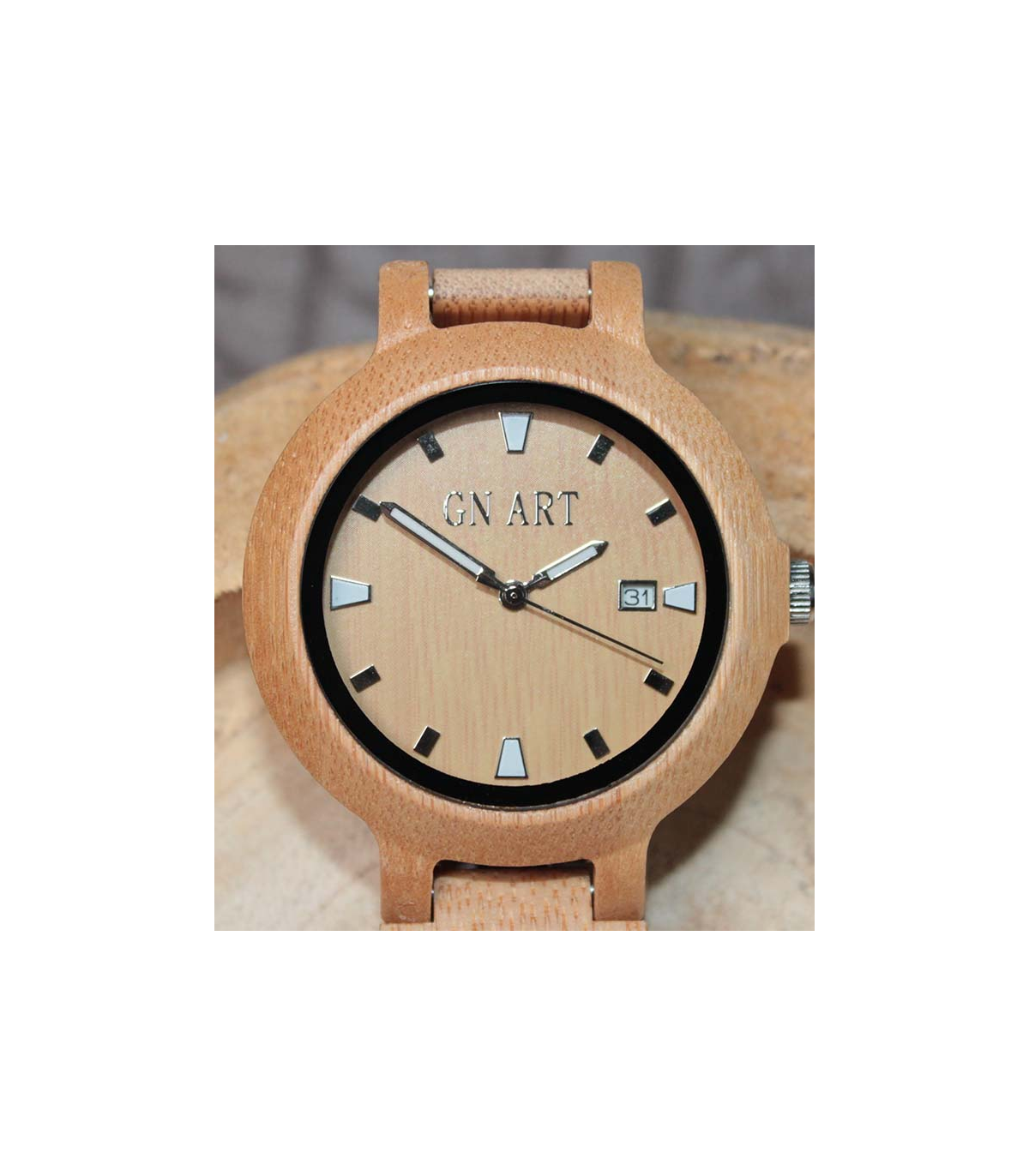 GN-Art Bamboe Houten Horloge