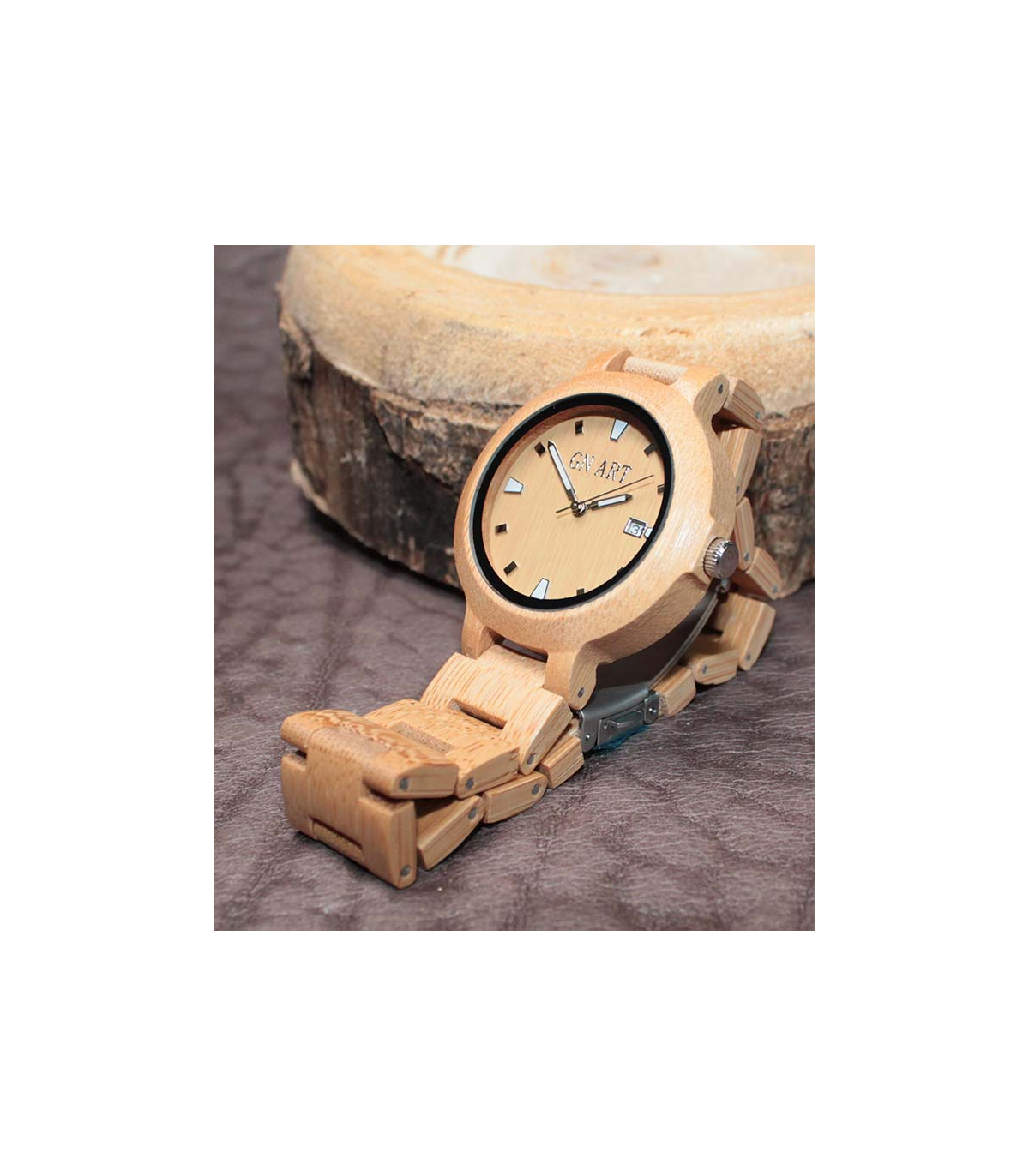 GN-Art Bamboe Houten Horloge