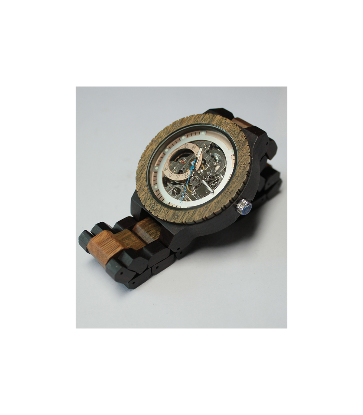 Houten Horloge met Mechanisch Uurwerk