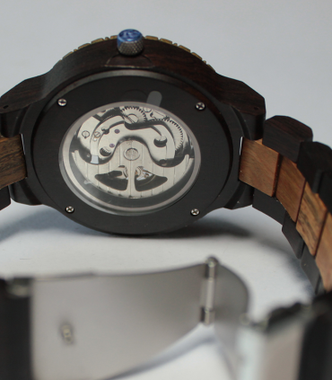 Houten Horloge met Mechanisch Uurwerk