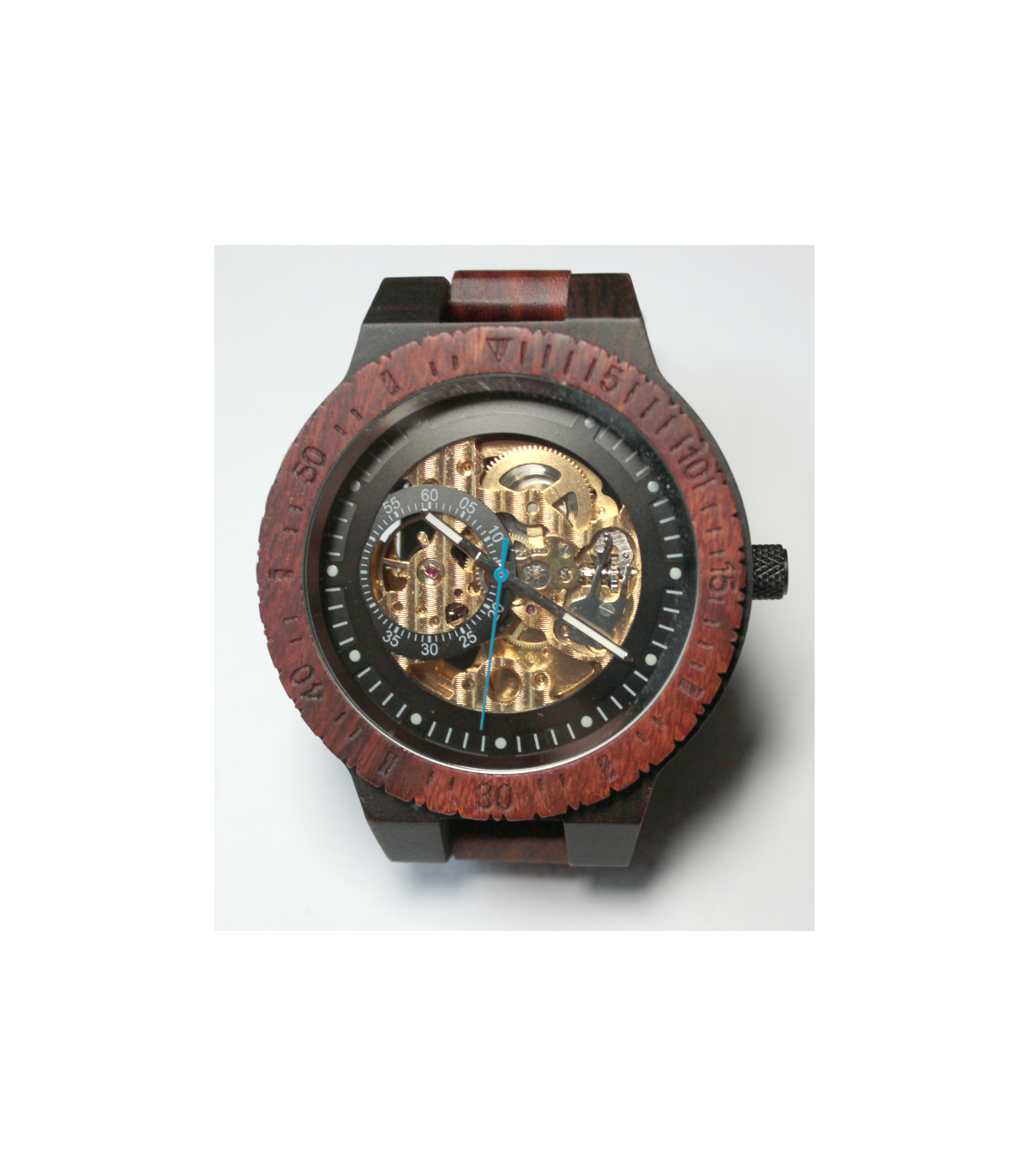 Houten Horloge met Mechanisch Uurwerk