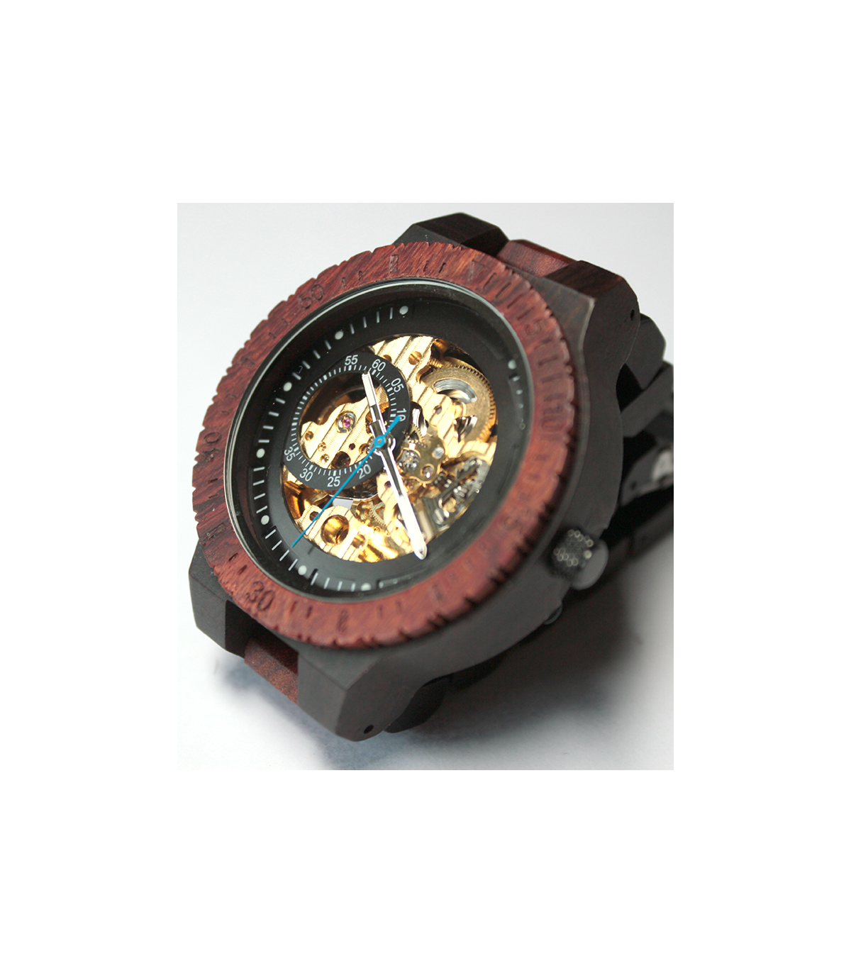 Houten Horloge met Mechanisch Uurwerk