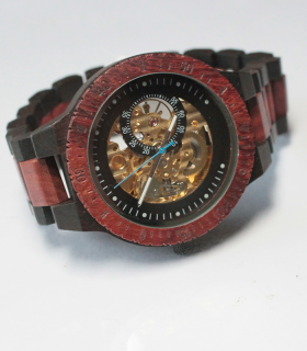 Houten Horloge met Mechanisch Uurwerk