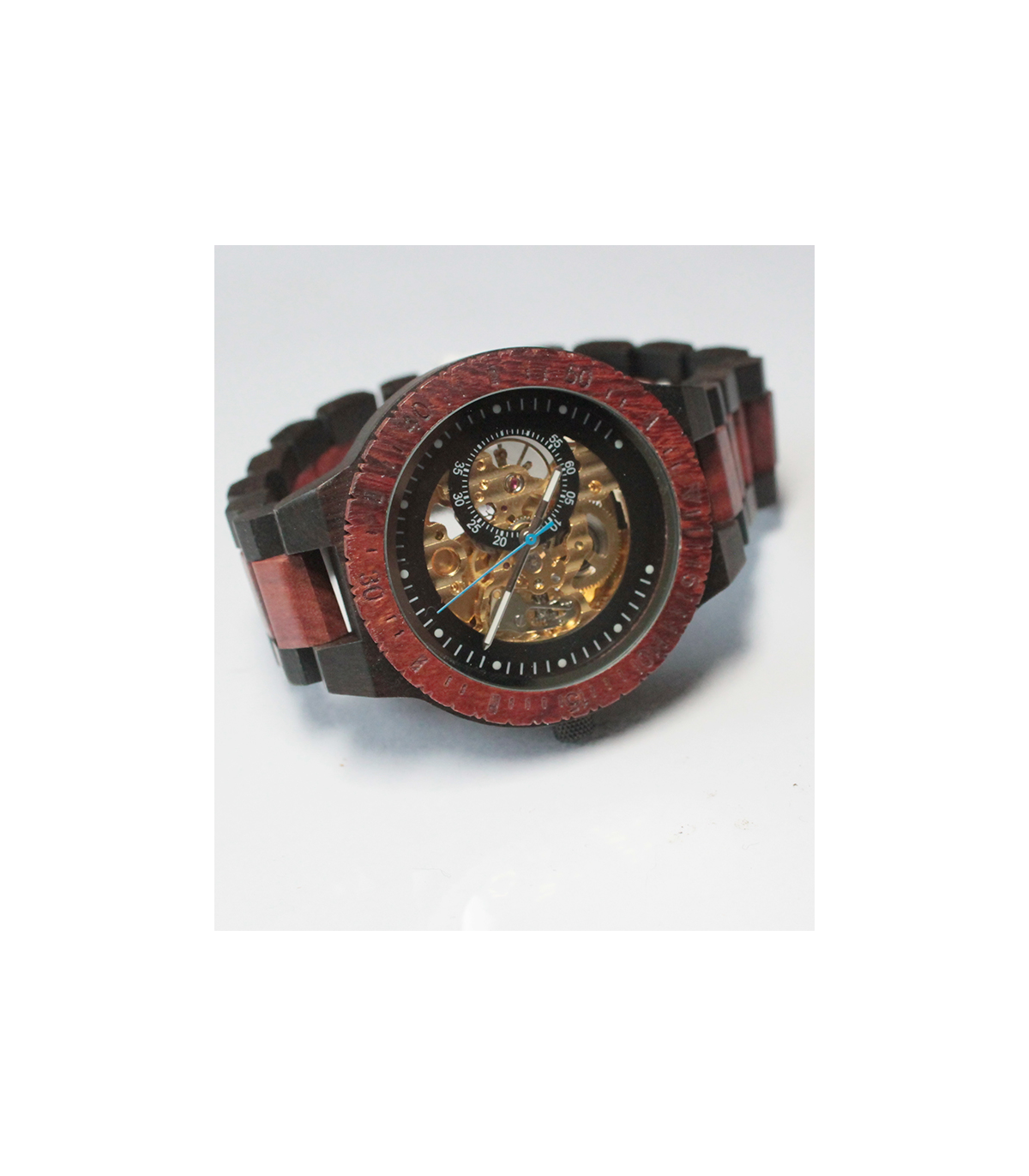 Houten Horloge met Mechanisch Uurwerk