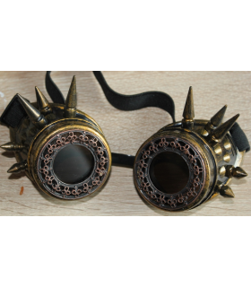 steampunk goggles met spikes