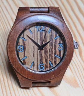 Zebra-houten Dames Horloge