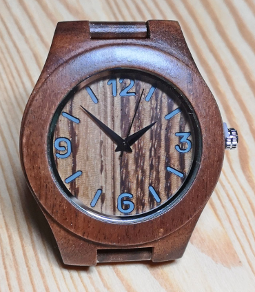Zebra-houten Dames Horloge