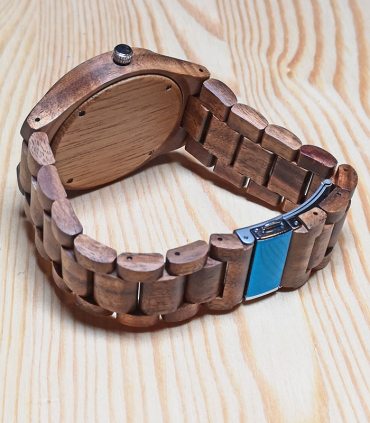 Zebra-houten Dames Horloge