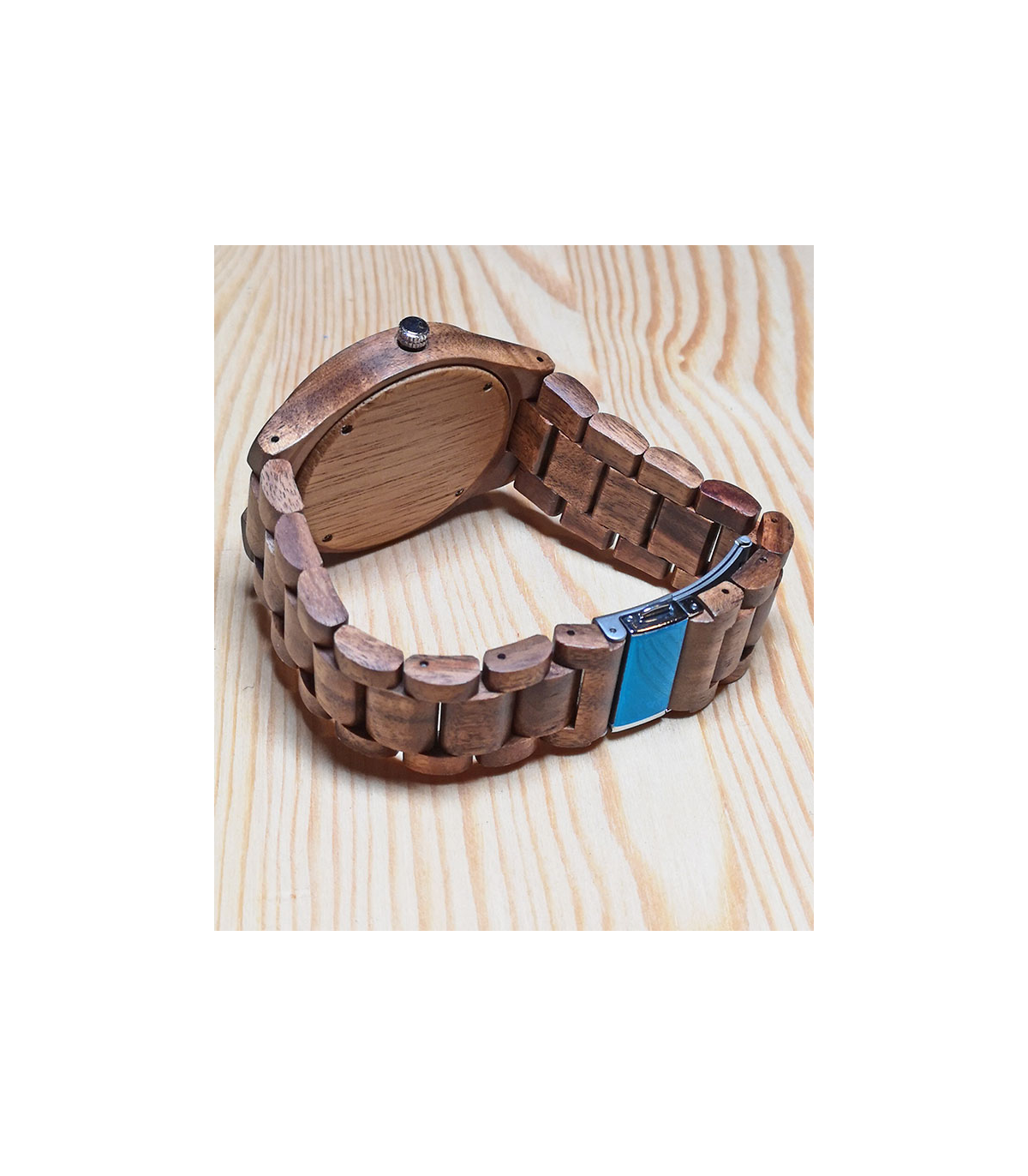 Zebra-houten Dames Horloge