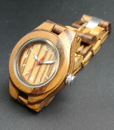 GN-Art Zebra-houten Dames Horloge