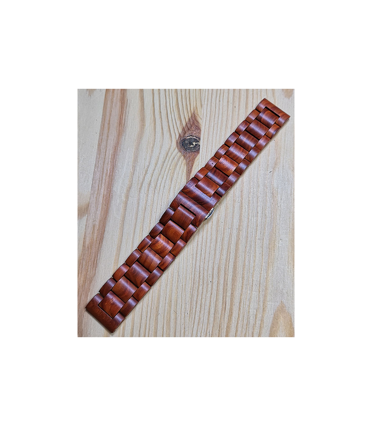 Zebrahout horlogeband 22 mm