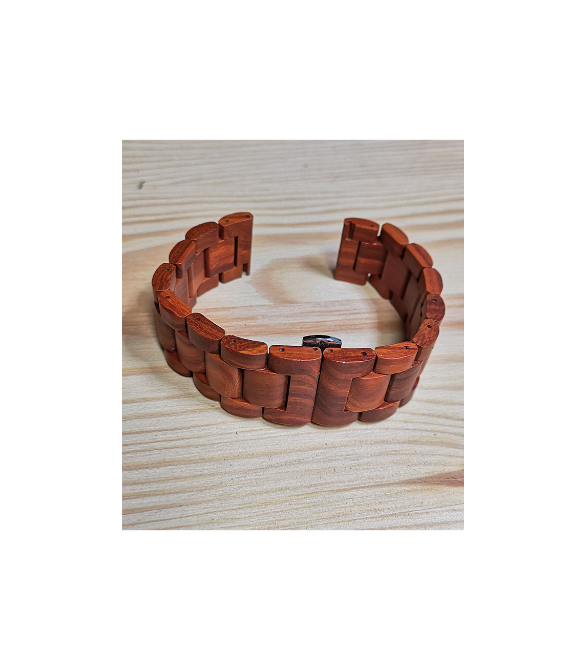 Zebrahout horlogeband 22 mm