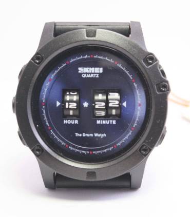 Drum-watch blauw