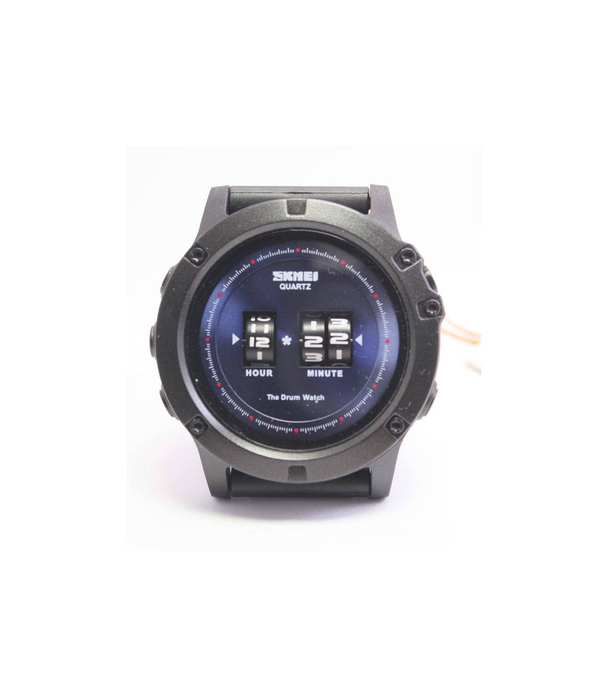 Drum-watch blauw