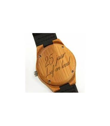 Graveren Houten Horloge