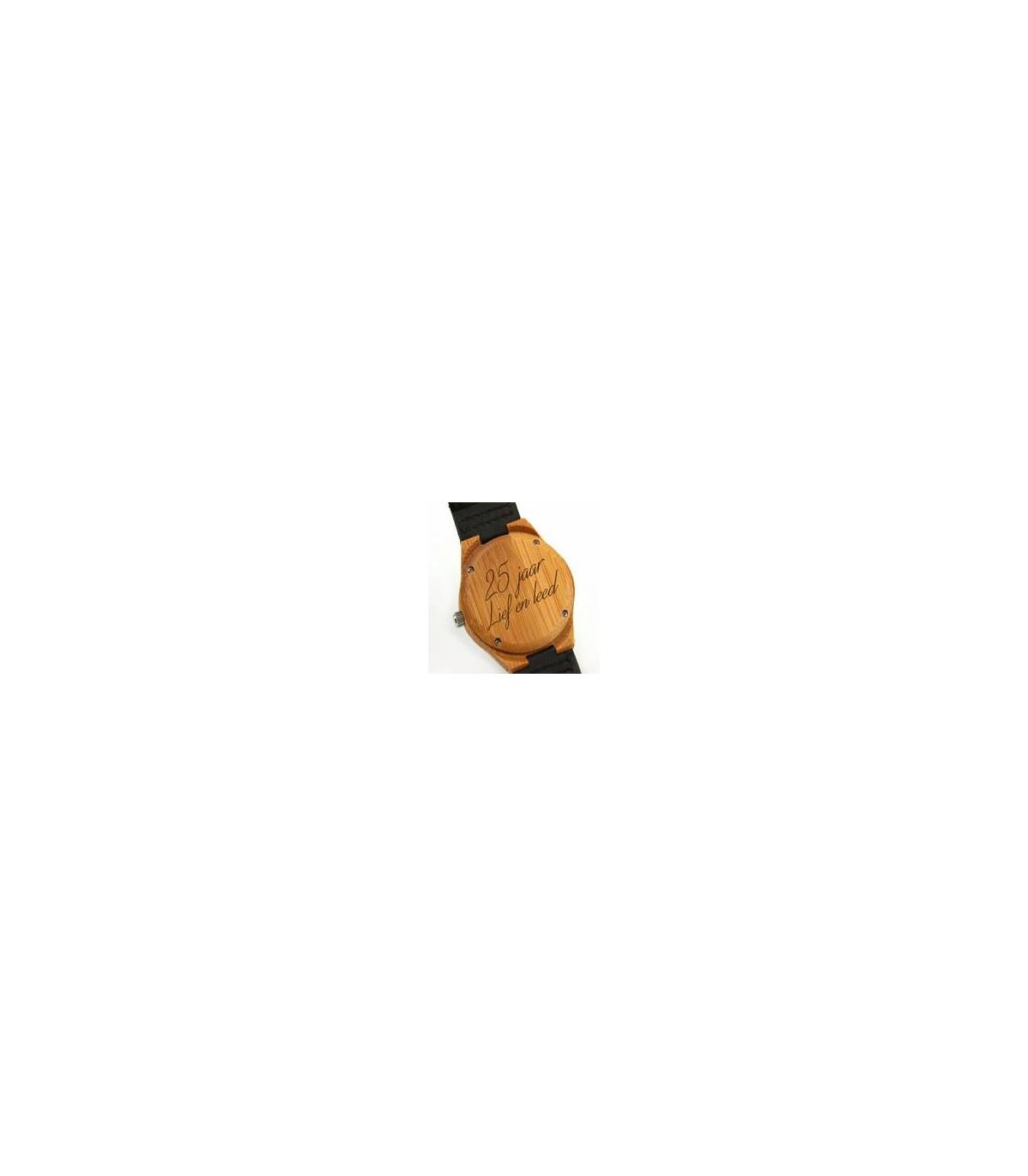 Graveren Houten Horloge