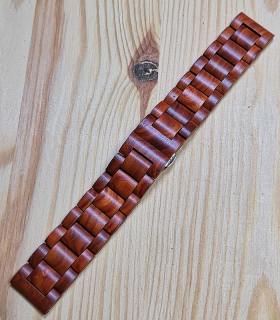 Zebrahout horlogeband 22 mm