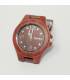 rood/zwart houten horloge