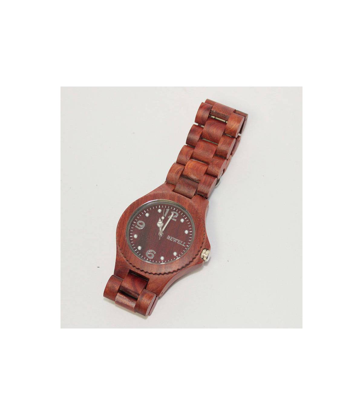 rood/zwart houten horloge