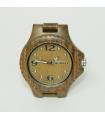 Houten horloge, groen getint