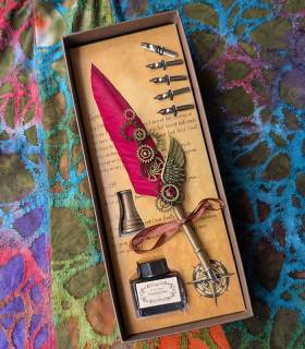 Caligrafie pen Veer Rood