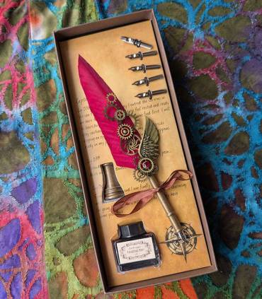 Caligrafie pen Veer Rood