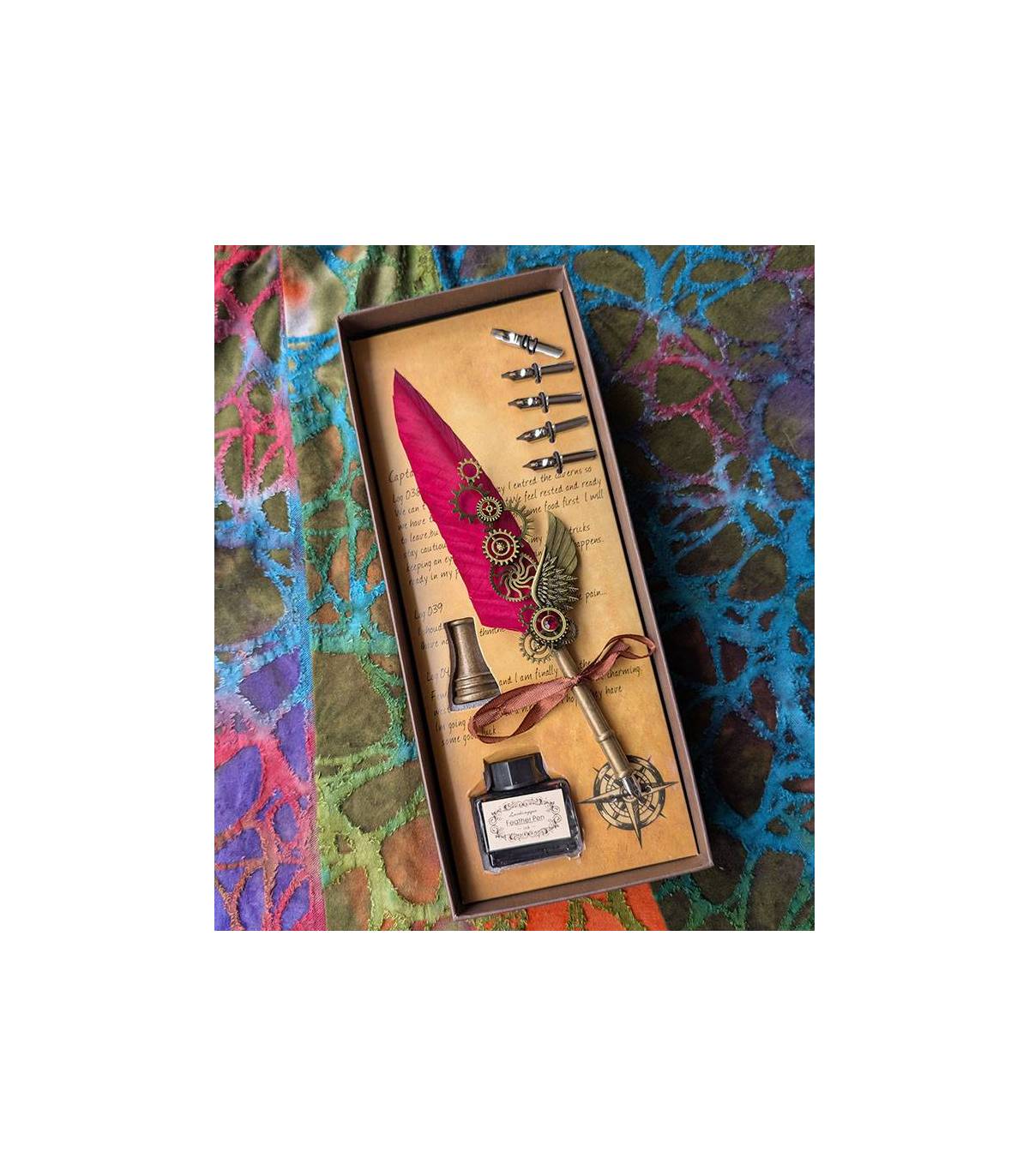 Caligrafie pen Veer Rood
