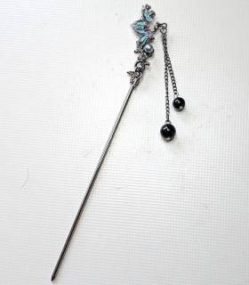Haarpen Butterfly Blue