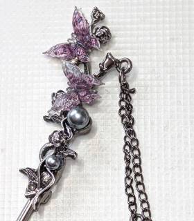 Haarpen Butterfly Purple