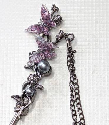 Haarpen Butterfly Purple