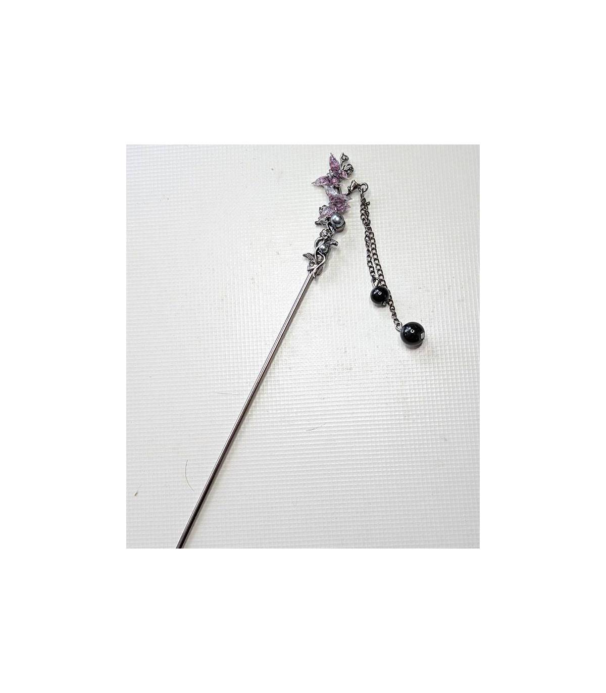 Haarpen Butterfly Purple