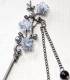 Haarpen Blauwe Bloemen