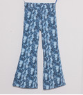 Flaired Broek 'Blue Snake' met verstelbare taille band