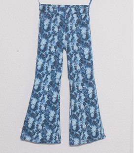 Flaired Broek 'Blue panter' met verstelbare taille band