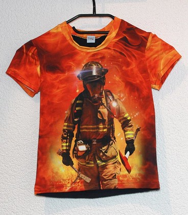 Shirt korte mouwen brandweerman