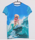 Shirt met korte mouwen  'Surfhond'