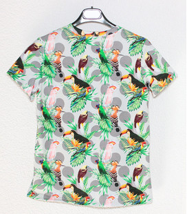 T-shirt 'Tropische Vogels'