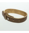  DQ cuoio armband 15mm Bruin