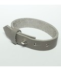 DQ cuoio armband 15mm Grijs
