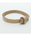 DQ cuoio armband 8mm bruin
