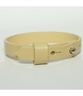 DQ slider schuif armband 10mm beige