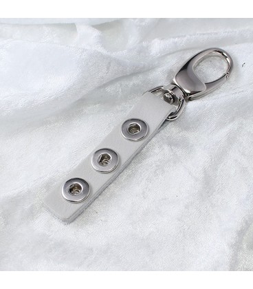 Sleutelhanger mini zilver metallic