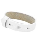 Cuoio armbanden leer 15 mm voor 20 mm cabochon Bright white