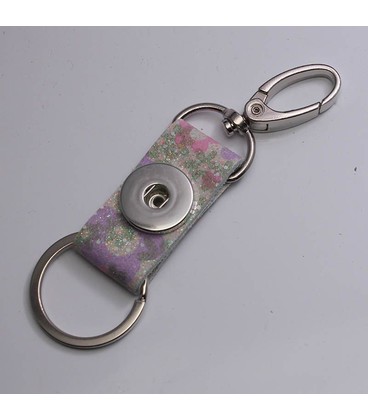 sleutel en tas  hanger roze zilver
